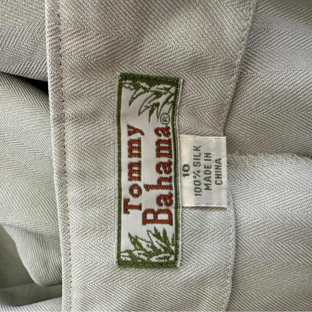 Tommy Bahama Silk Culottes Mint Green Beachy Flowy Coastal Size 10 - Picture 8 of 11